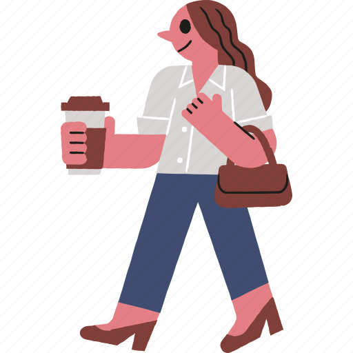 Woman, and, coffee, employee, office, worker icon - Download on Iconfinder