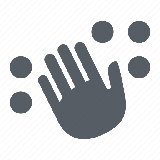 Blind, braille, disabled, hand, people icon - Download on Iconfinder