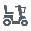 elderly, motorized, senior, transportation, wheelchair