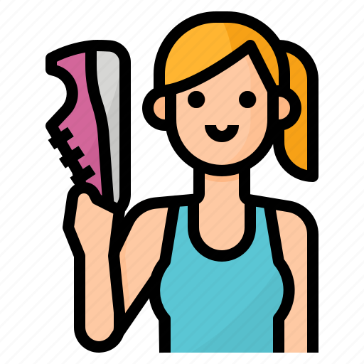 Avatar, lifestyle, running, woman icon - Download on Iconfinder