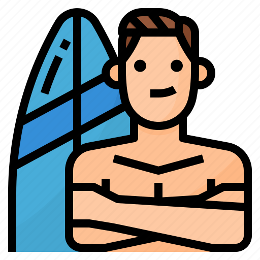 Avatar, lifestyle, man, surfing icon - Download on Iconfinder