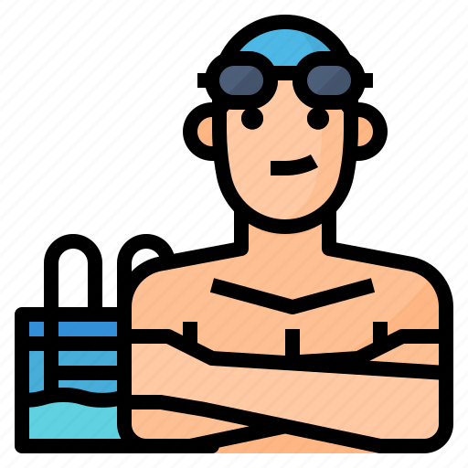 Avatar, lifestyle, man, swimming icon - Download on Iconfinder