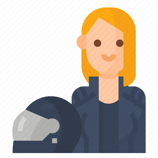Avatar, biker, motorcycle, woman icon - Download on Iconfinder