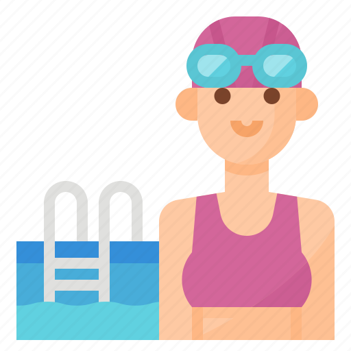 Avatar, lifestyle, swimming, woman icon - Download on Iconfinder