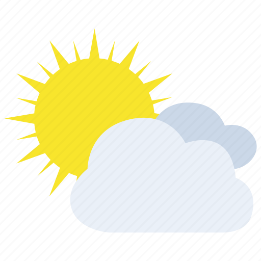 Clouds, cloudy, overcast, sun, sunny, weather icon - Download on Iconfinder