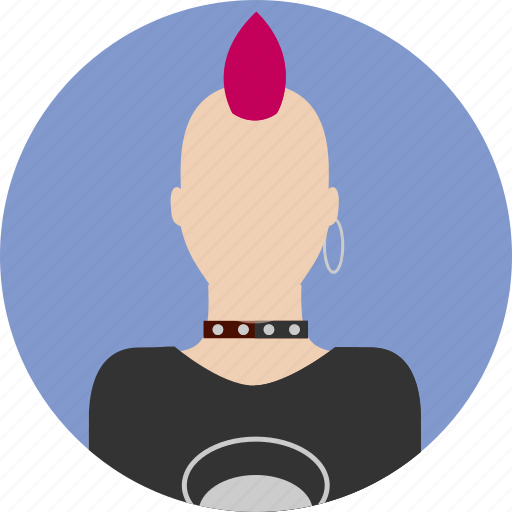 Cool, grunge, male, mohawk, people, person, punk icon - Download on Iconfinder