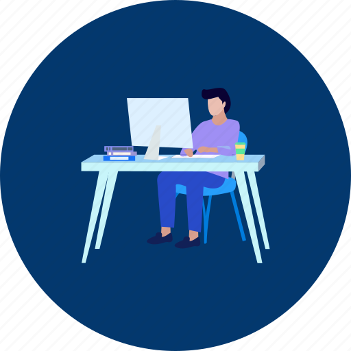 Business, career, computer, design, man, people, working icon - Download on Iconfinder