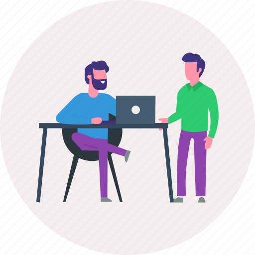 Business, career, design, discussion, man, people, working icon - Download on Iconfinder
