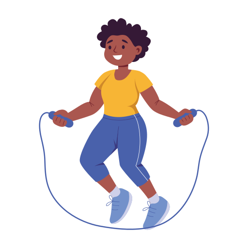 Rope, jumping, skipping, exercising, exertion, character icon - Download on Iconfinder