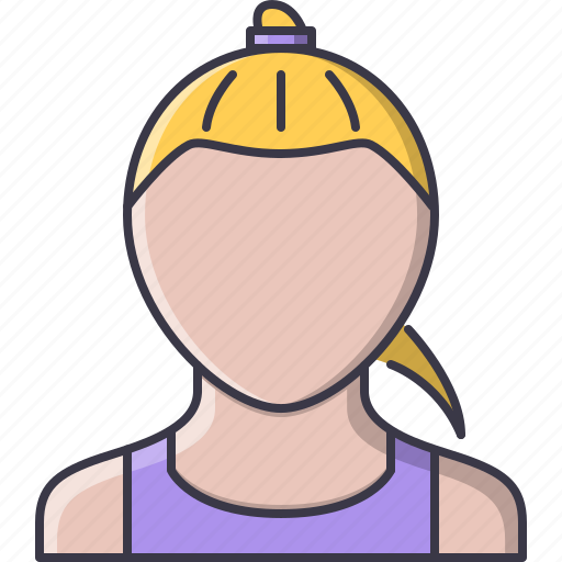 Female, hairstyle, people, shirt, style, tail, woman icon - Download on Iconfinder
