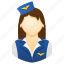air hostess, flight attendant, job, stewardess, uniform, woman 