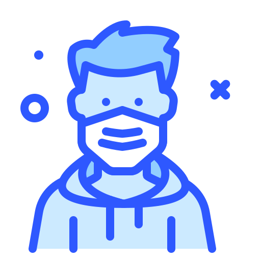 Man, mask10, avatar, virus, safety, profile icon - Free download