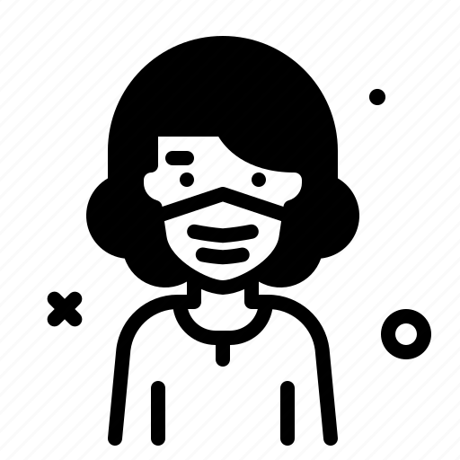 Woman, mask19, avatar, virus, safety, profile icon - Download on Iconfinder
