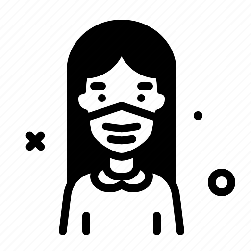 Woman, mask2, avatar, virus, safety, profile icon - Download on Iconfinder