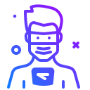 man, mask19, avatar, virus, safety, profile
