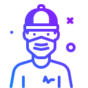 man, mask4, avatar, virus, safety, profile
