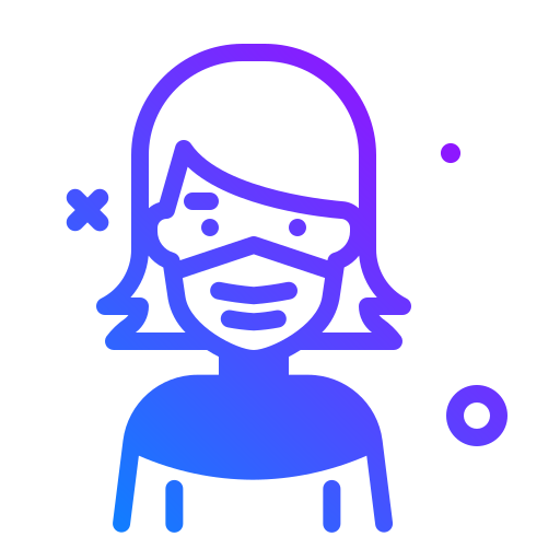 Woman, mask13, avatar, virus, safety, profile icon - Free download