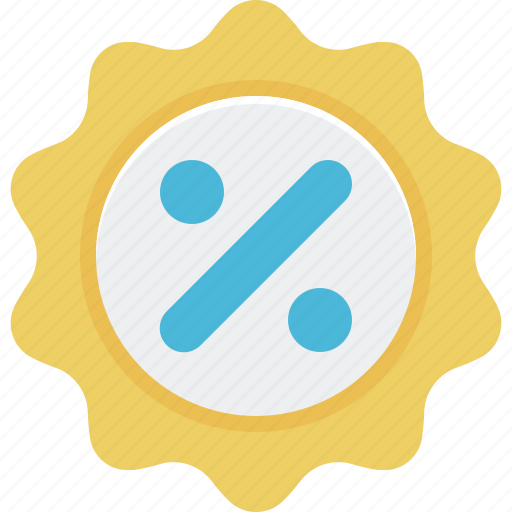 Badge, percent, medal, sale, rate icon - Download on Iconfinder