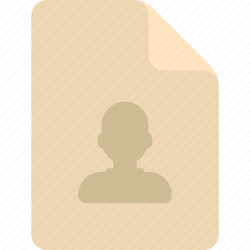 File, user, avatar, data, person, profile icon - Download on Iconfinder