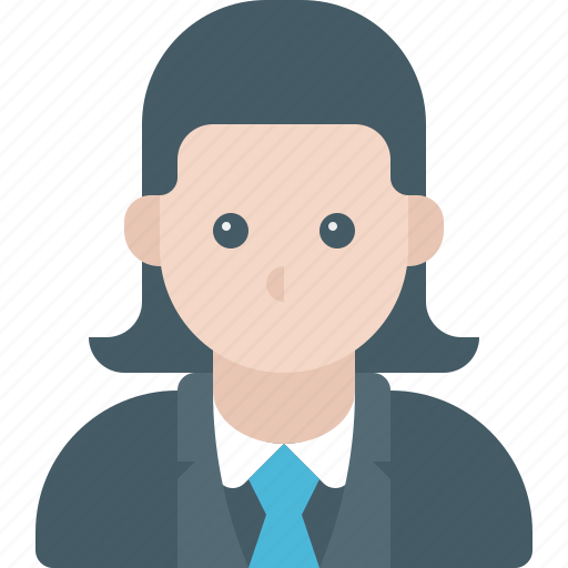 User, tie, hair, long icon - Download on Iconfinder