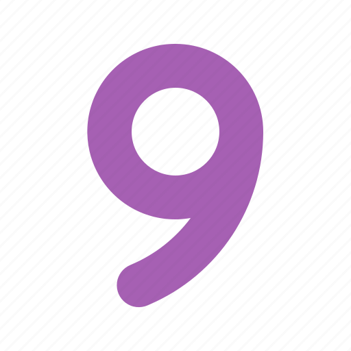 Number, numbers, shape, nine icon - Download on Iconfinder