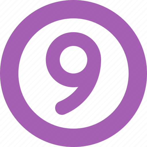 Circle, number, numbers, shape, nine icon - Download on Iconfinder