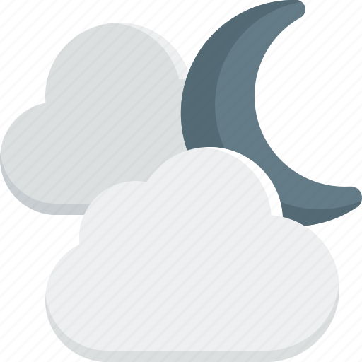 Clouds, moon, cloudy, night, space, crescent, forecast icon - Download on Iconfinder