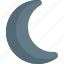 moon, night, space, crescent, forecast, weather 
