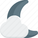 moon, cloud, weather, night, space, forecast