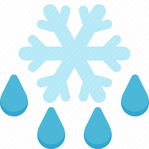 Snowflake, droplets, weather, snow, rain icon - Download on Iconfinder