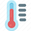 temperature, list, weather, thermometer