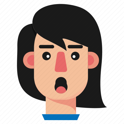 Avatar, emoji, emoticon, person, shock icon - Download on Iconfinder
