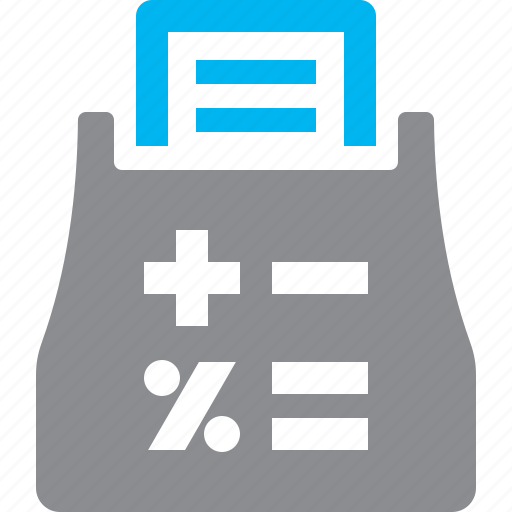 Personal finance, tax calculator, tax machine icon - Download on Iconfinder