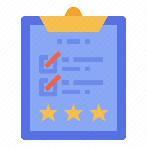 Review, rating, estimation, assessment, clipboard icon - Download on Iconfinder