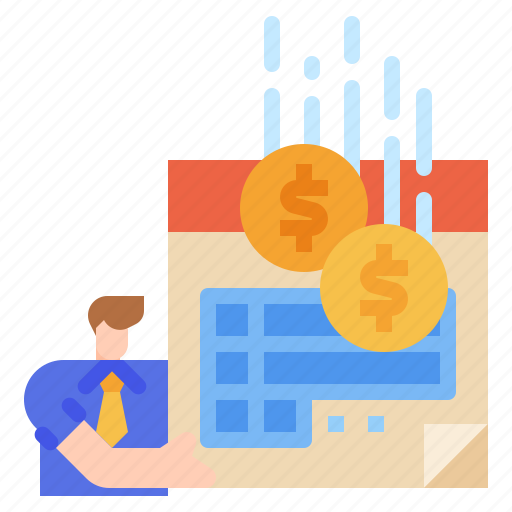 Monthly, income, regular, calendar, money icon - Download on Iconfinder