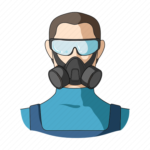 Man, mask, protection, respirator, toxin, worker icon - Download on Iconfinder