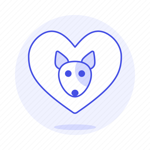 Animal, dog, emoji, heart, love, pet, pink icon - Download on Iconfinder