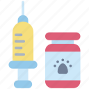 vaccine, veterinary, medicine, syringes, drugs, bottle