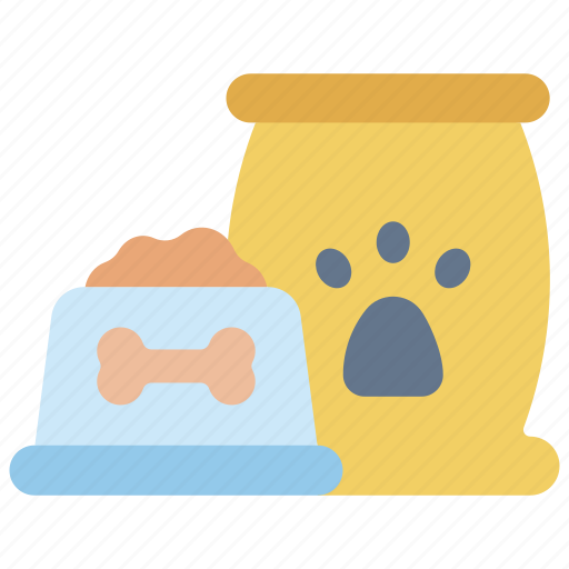 Food, dog, pet, bowl, paw, print, care icon - Download on Iconfinder
