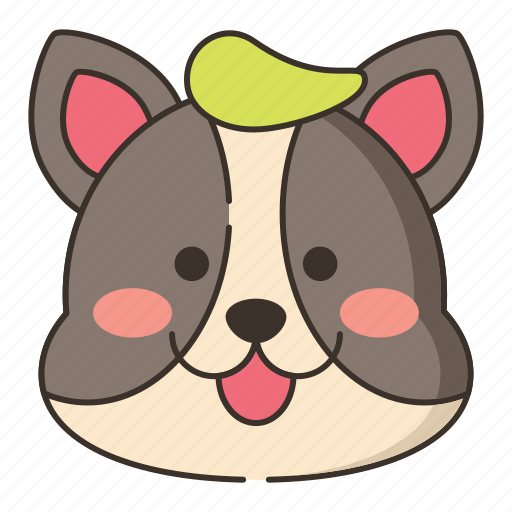 Colored, dog, extension, hair icon - Download on Iconfinder