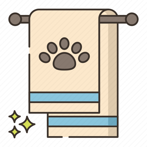 Animal, dog, pet, towel icon - Download on Iconfinder