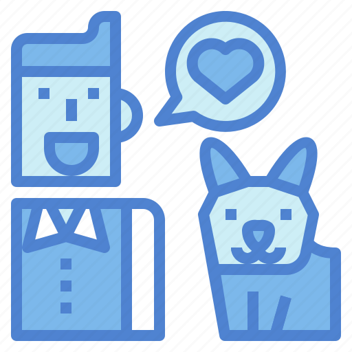 Dog, people, pets, talk icon - Download on Iconfinder