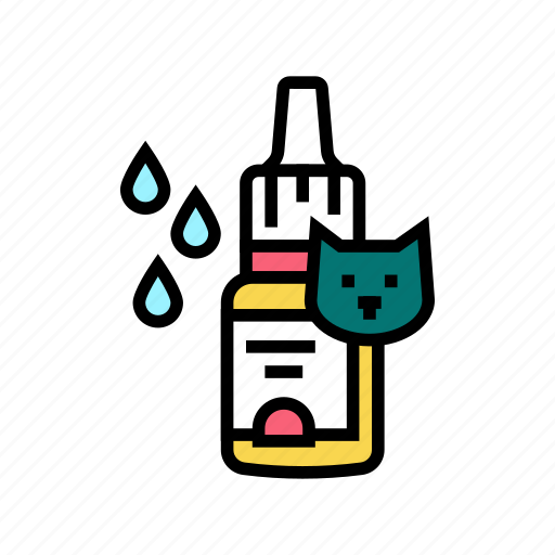Eye, drops, cat, pet, products, domestic icon - Download on Iconfinder