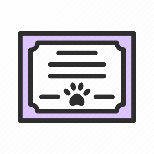 Certificate, pet, shop icon - Download on Iconfinder