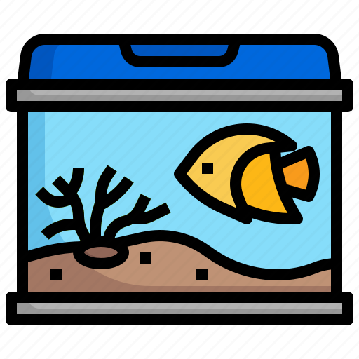 Pet, shop, filloutline, aquarium, fish, tank, bowl icon - Download on Iconfinder