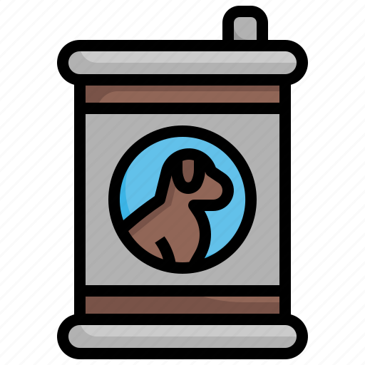 Pet, shop, filloutline, canned, food icon - Download on Iconfinder