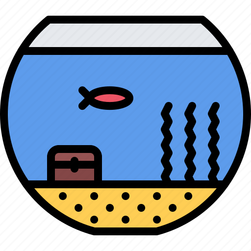 Aquarium, fish, sand, seaweed, pet, shop icon - Download on Iconfinder