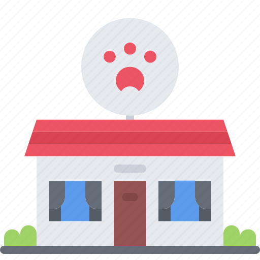 Signboard, building, paw, pet, shop icon - Download on Iconfinder