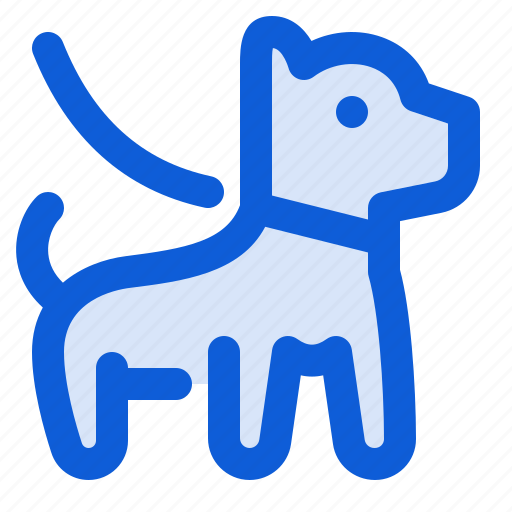 Dog, leash, pet, animal, walking, collar, blind icon - Download on Iconfinder