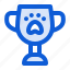 pet, award, trophy, paw, contest, achievement, winner 